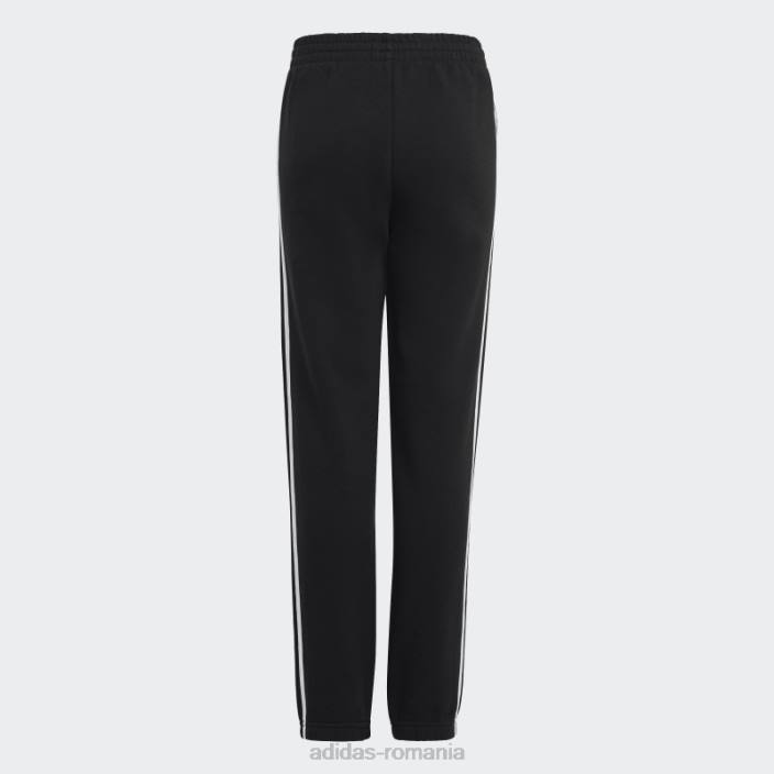 Adidas pantaloni de jogging din fleece cu 3 dungi adidas copii alb negru 2JBN18555