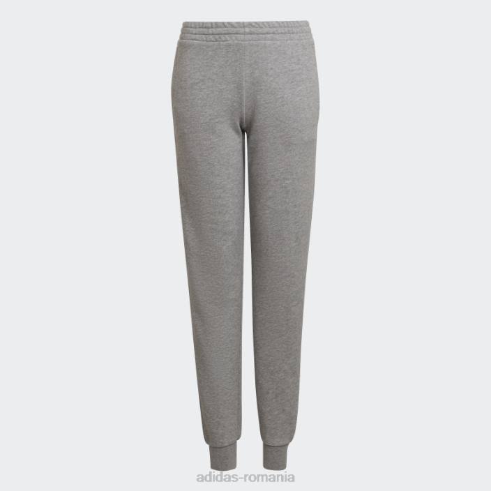 Adidas pantaloni de jogging liniari gri mediu copii gri mediu/roz/coral 2JBN19294