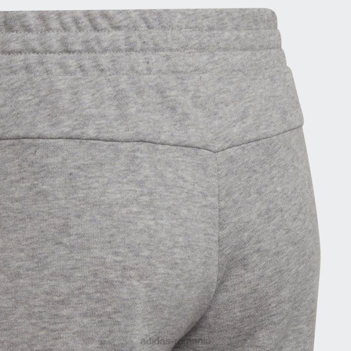 Adidas pantaloni de jogging liniari gri mediu copii gri mediu/roz/coral 2JBN19294