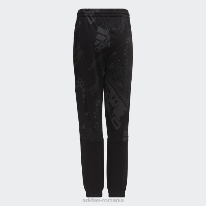 Adidas pantaloni de jogging negri cu buzunar arkd3 adidas copii negru/alb/gri/carbon 2JBN18987