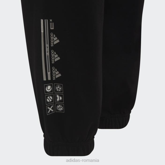 Adidas pantaloni de jogging negri cu buzunar arkd3 adidas copii negru/alb/gri/carbon 2JBN18987