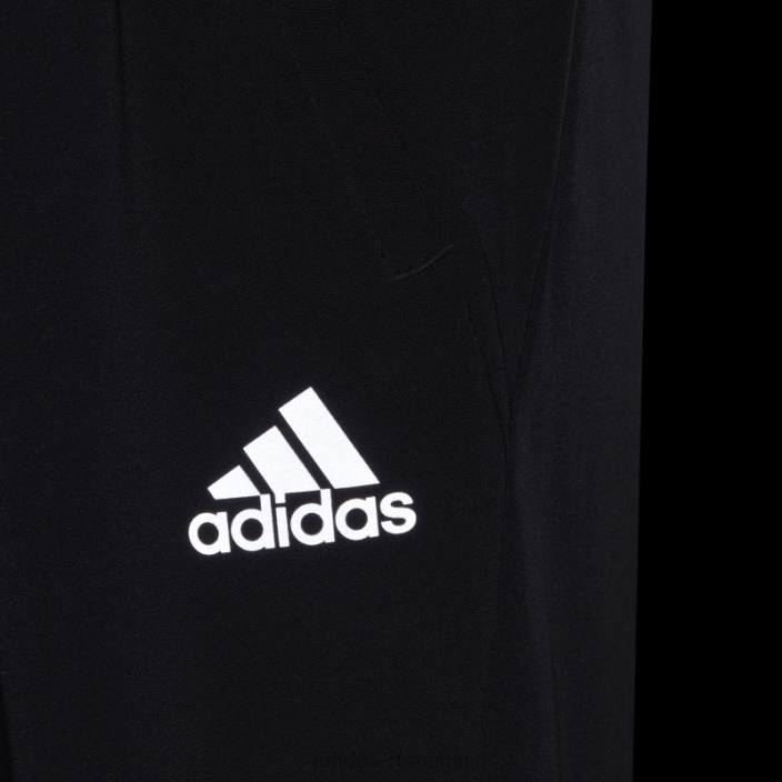 Adidas pantaloni de jogging subțiri țesuți aeroready, negri copii negru 2JBN18992