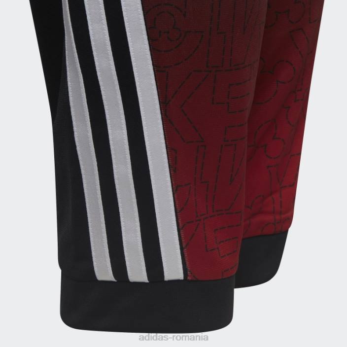Adidas pantaloni de jogging x disney mickey mouse moda neagra copii negru/alb/rosu 2JBN19019