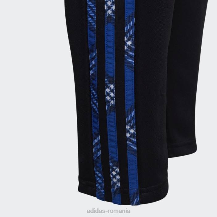 Adidas pantaloni de sport tiro 7/8 negri copii negru/albastru regal 2JBN11588