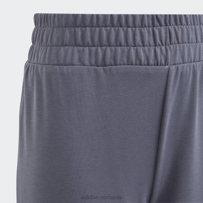 Adidas pantaloni de yoga cu talie mare aeroready bleumarin copii marina 2JBN12064
