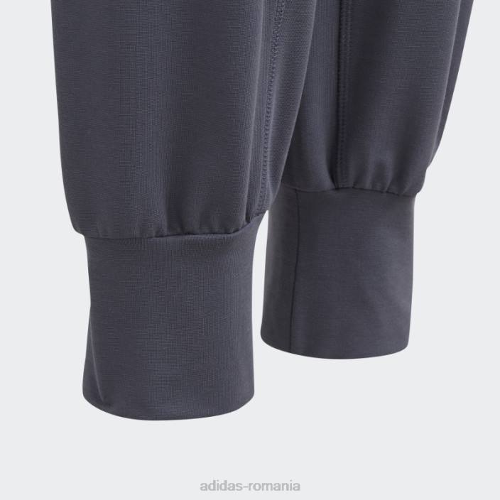 Adidas pantaloni de yoga cu talie mare aeroready bleumarin copii marina 2JBN12064