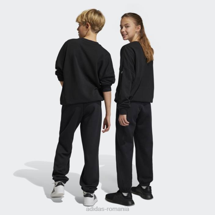 Adidas pantaloni negri cu logo icons future copii negru 2JBN11708