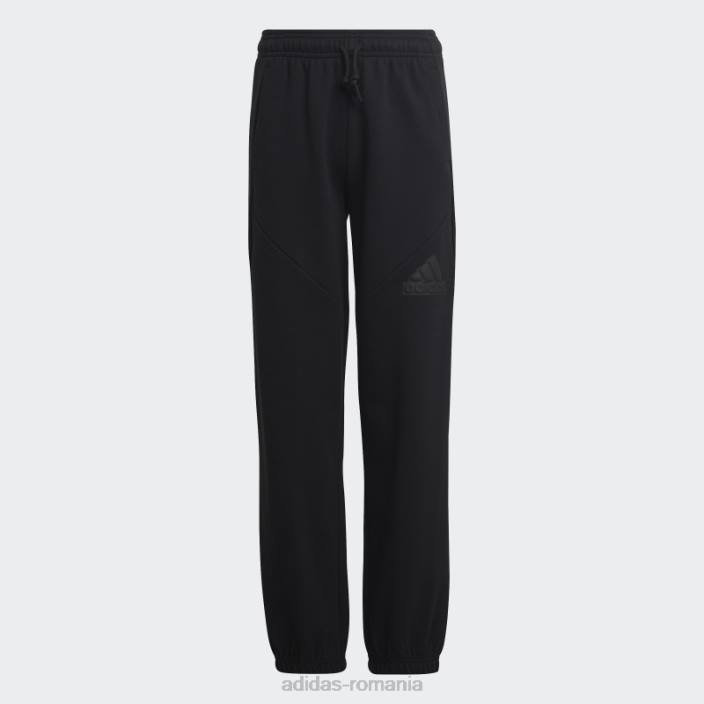 Adidas pantaloni negri cu logo icons future copii negru 2JBN3343