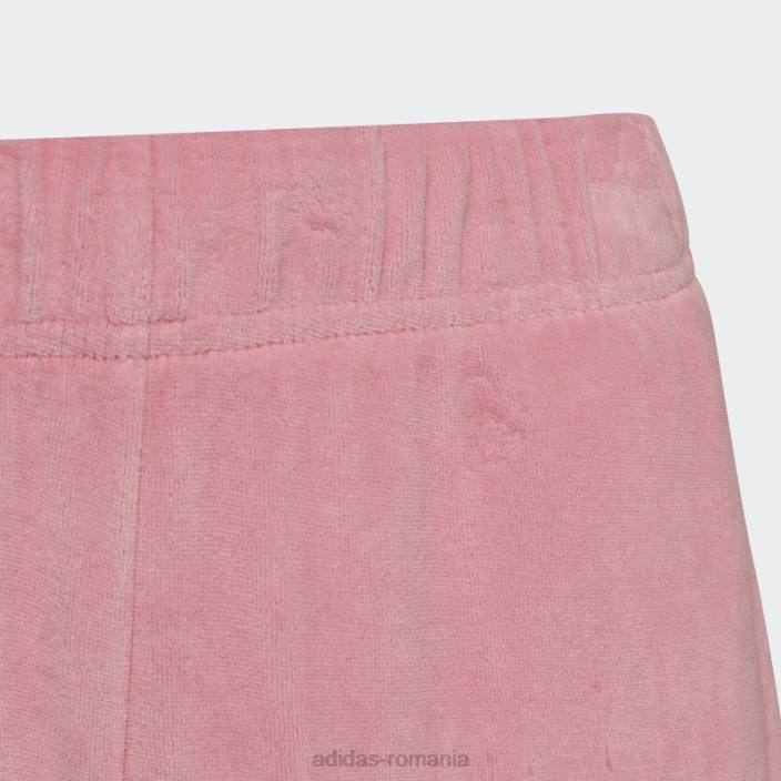 Adidas pantaloni obișnuiți din velur lounge roz copii roz/magenta 2JBN12173