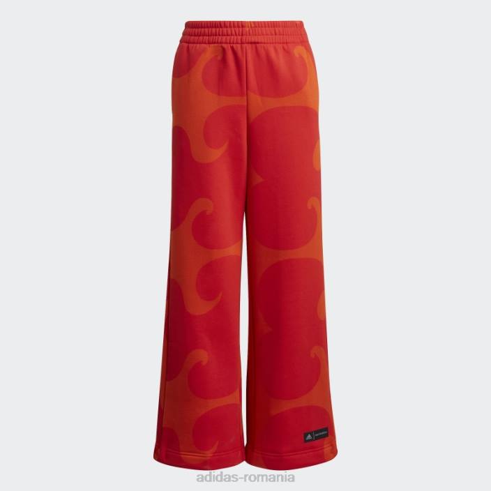 Adidas pantaloni portocalii marimekko copii portocaliu/roșu luxuriant 2JBN3467