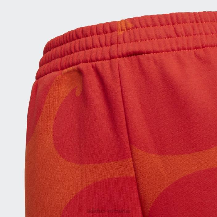 Adidas pantaloni portocalii marimekko copii portocaliu/roșu luxuriant 2JBN3467