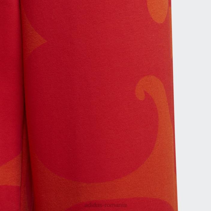 Adidas pantaloni portocalii marimekko copii portocaliu/roșu luxuriant 2JBN3467