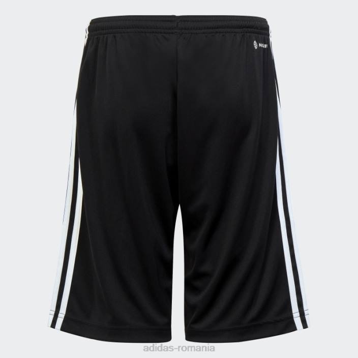 Adidas pantaloni scurți adidas cu 3 dungi aeroready esențiale trenului negru copii alb negru 2JBN11751