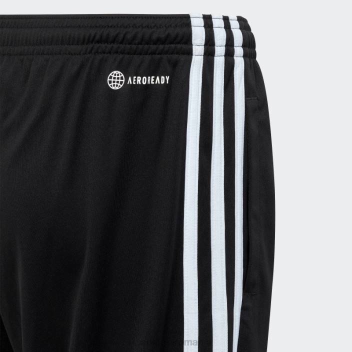 Adidas pantaloni scurți adidas cu 3 dungi aeroready esențiale trenului negru copii alb negru 2JBN11751