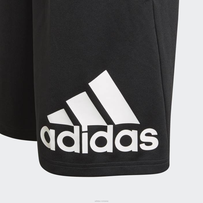 Adidas pantaloni scurți adidas negru cu 2 mișcări copii alb negru 2JBN18849