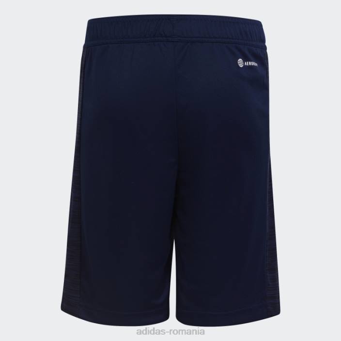 Adidas pantaloni scurți aeroready heather albastru închis adidas copii albastru închis/negru 2JBN11814