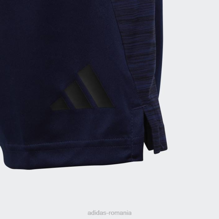Adidas pantaloni scurți aeroready heather albastru închis adidas copii albastru închis/negru 2JBN11814