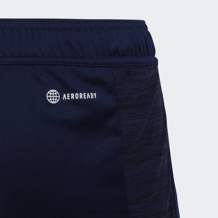 Adidas pantaloni scurți aeroready heather albastru închis adidas copii albastru închis/negru 2JBN11814