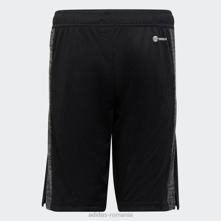 Adidas pantaloni scurți aeroready heather negri copii gri inchis 2JBN18643