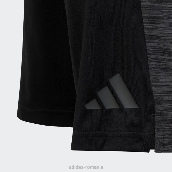 Adidas pantaloni scurți aeroready heather negri copii gri inchis 2JBN18643