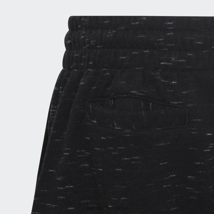 Adidas pantaloni scurți black melange future icons cu logo mare copii negru melange/negru 2JBN19205