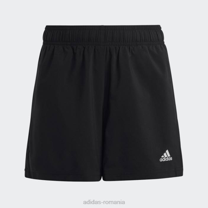 Adidas pantaloni scurți chelsea black essentials cu logo mic copii alb negru 2JBN3382