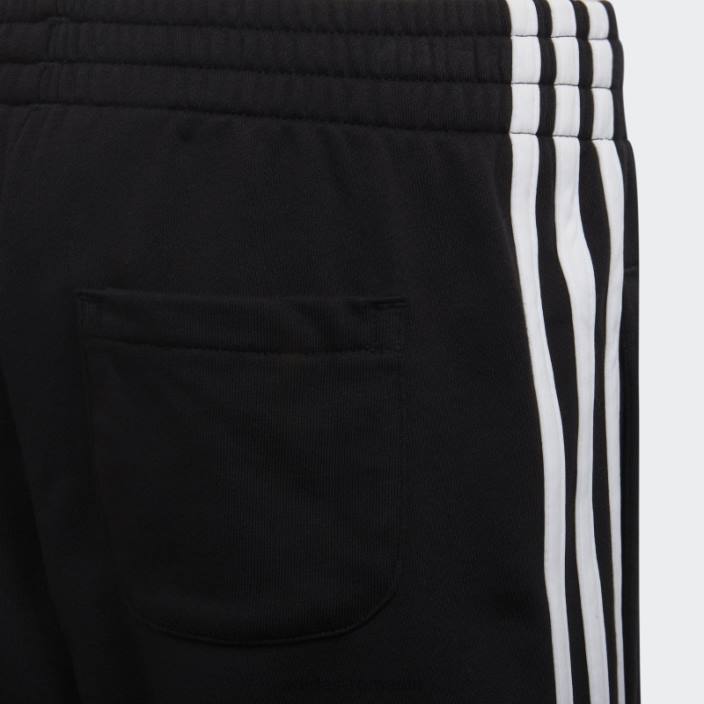 Adidas pantaloni scurți cu 3 dungi alb copii alb negru 2JBN12045