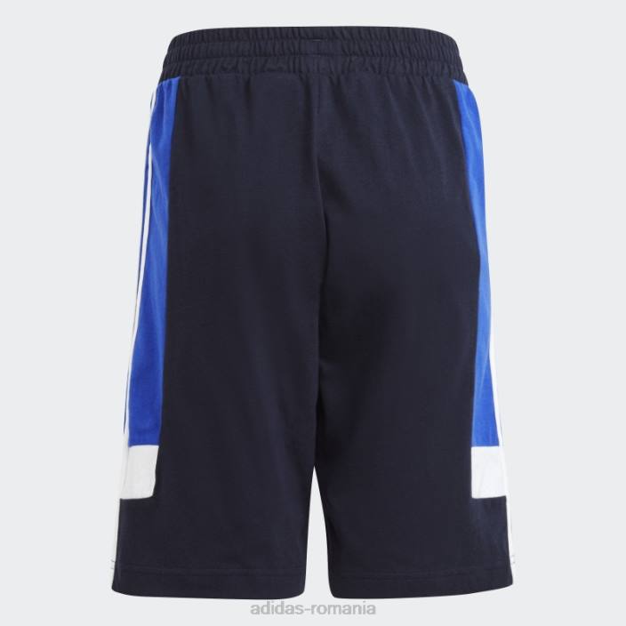 Adidas pantaloni scurți cu 3 dungi ink colorblock cu ajustare normală copii cerneală/albastru/alb 2JBN11818