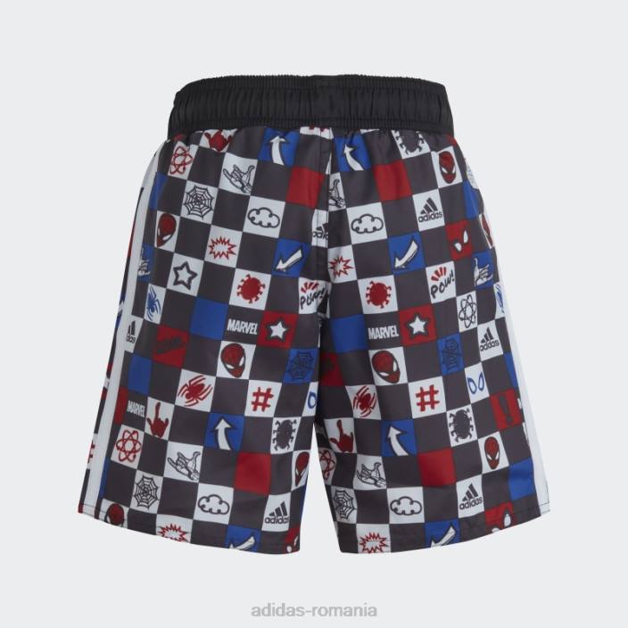 Adidas pantaloni scurți de baie alb x marvel\'s spider-man copii alb/stacojiu/albastru/negru 2JBN18495