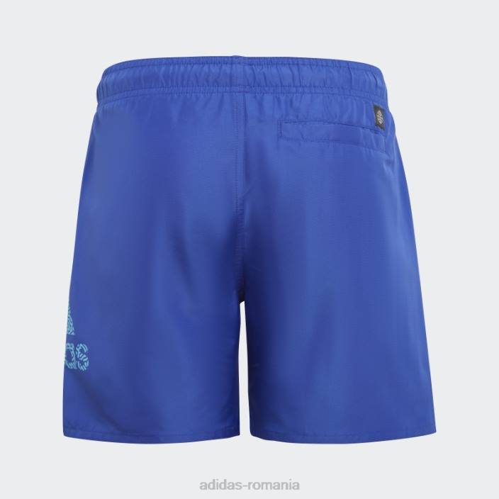 Adidas pantaloni scurți de baie clx logo albastru adidas copii albastru/cian 2JBN18585