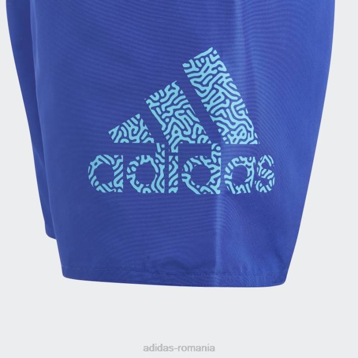 Adidas pantaloni scurți de baie clx logo albastru adidas copii albastru/cian 2JBN18585
