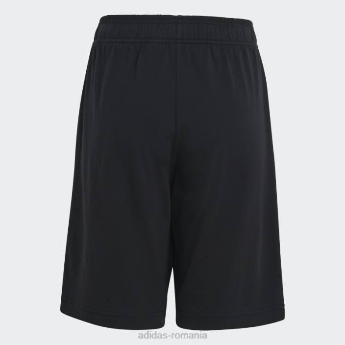 Adidas pantaloni scurți din bumbac cu logo mare essentials negru copii alb negru 2JBN11750