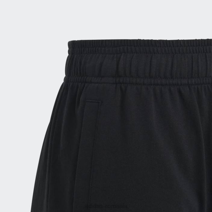 Adidas pantaloni scurți din bumbac cu logo mare essentials negru copii alb negru 2JBN11750