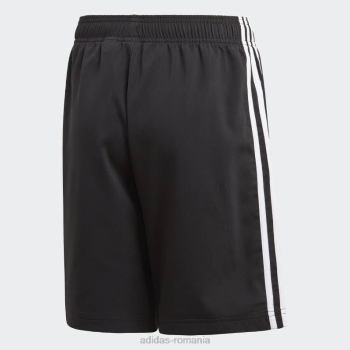Adidas pantaloni scurți țesuți cu 3 dungi adidas copii alb negru 2JBN19035