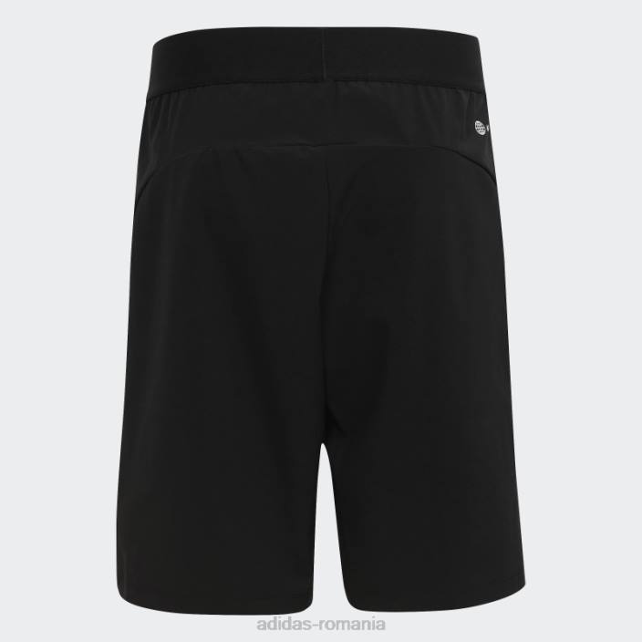 Adidas pantaloni scurți țesuți cu logo aeroready cu iconițe de tren negre copii negru/albastru 2JBN11740