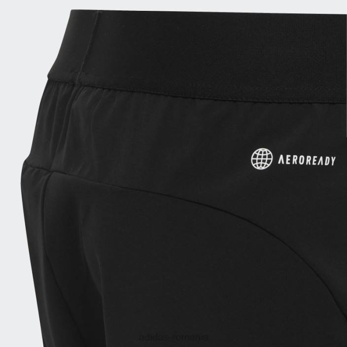 Adidas pantaloni scurți țesuți cu logo aeroready cu iconițe de tren negre copii negru/albastru 2JBN11740