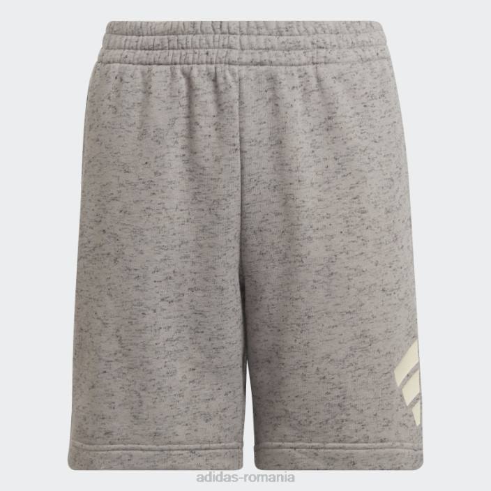 Adidas pantaloni scurți mgh gri solid future icons 3 dungi adidas copii mgh solid gri/alb 2JBN3813