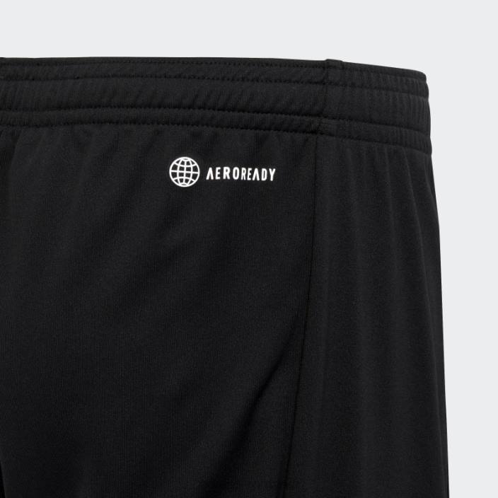 Adidas pantaloni scurți negri cu logo-ul aeroready esențiali pentru trenuri copii alb negru 2JBN11759