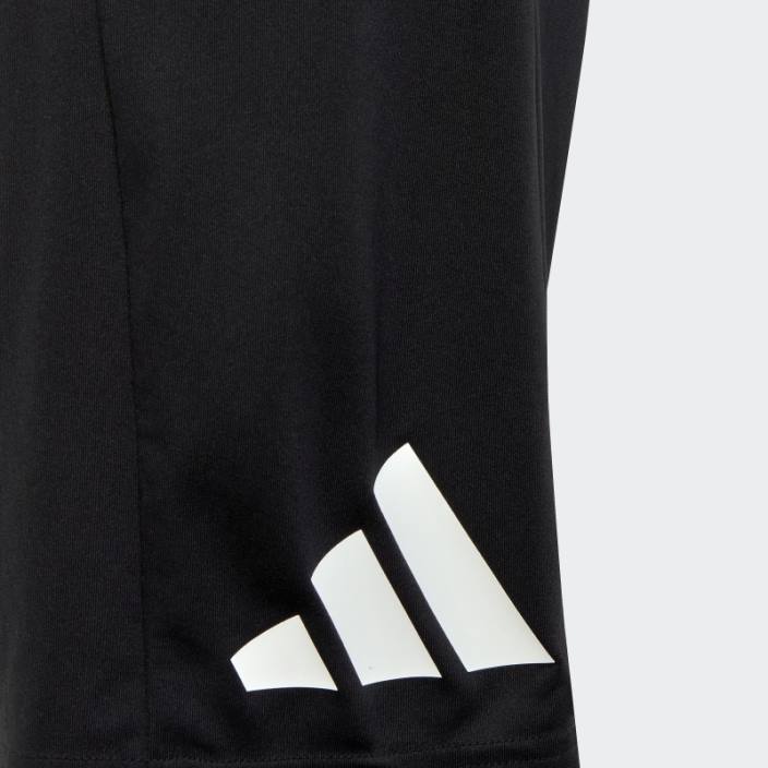 Adidas pantaloni scurți negri cu logo-ul aeroready esențiali pentru trenuri copii alb negru 2JBN11759