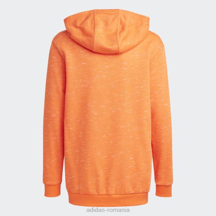Adidas portocaliu icoane viitoare insignă de hanorac sport cu glugă copii portocaliu/alb 2JBN11992