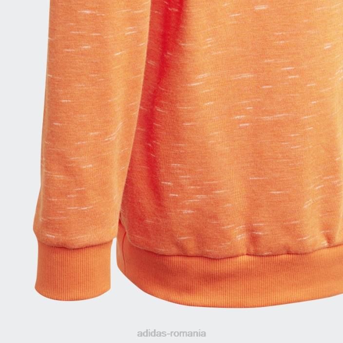 Adidas portocaliu icoane viitoare insignă de hanorac sport cu glugă copii portocaliu/alb 2JBN11992