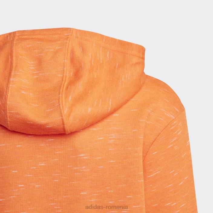 Adidas portocaliu icoane viitoare insignă de hanorac sport cu glugă copii portocaliu/alb 2JBN11992
