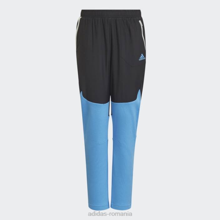 Adidas proiectat pentru pantaloni albastri pentru ziua jocului copii negru/albastru 2JBN3414