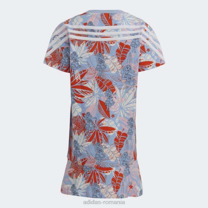 Adidas rochie moana alba albastra hot x disney copii albastru zori/roz/portocaliu/alb 2JBN19118
