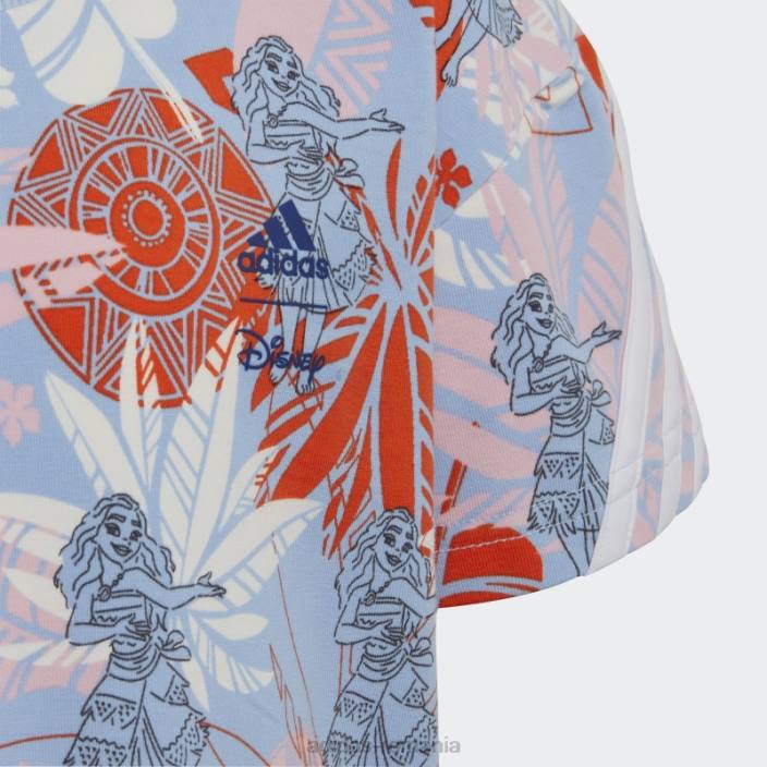 Adidas rochie moana alba albastra hot x disney copii albastru zori/roz/portocaliu/alb 2JBN19118