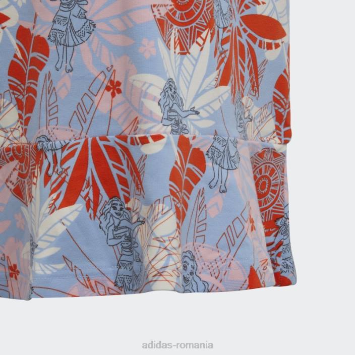 Adidas rochie moana alba albastra hot x disney copii albastru zori/roz/portocaliu/alb 2JBN19118