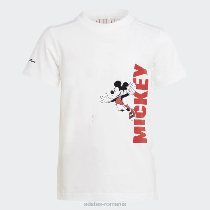 Adidas set alb de vară disney mickey mouse copii alb roșu 2JBN18821