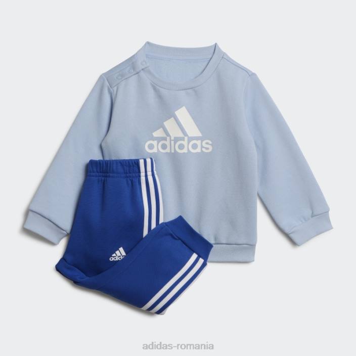 Adidas set de insigne de jogger sport albastru zori copii albastru zori/alb 2JBN18343