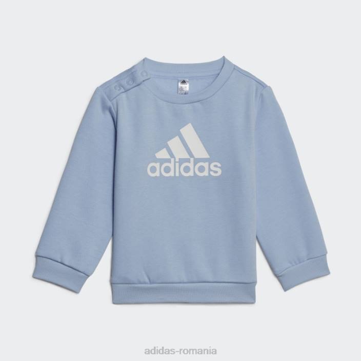 Adidas set de insigne de jogger sport albastru zori copii albastru zori/alb 2JBN18343
