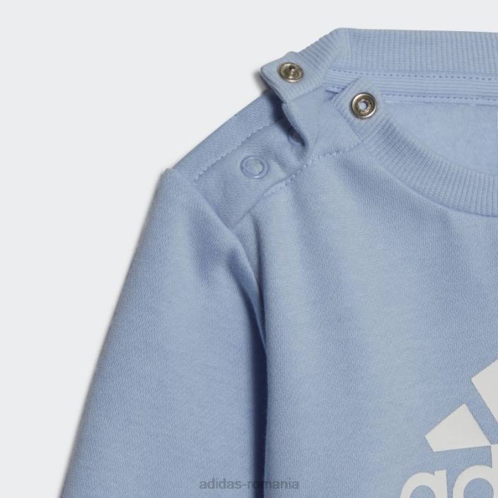 Adidas set de insigne de jogger sport albastru zori copii albastru zori/alb 2JBN18343